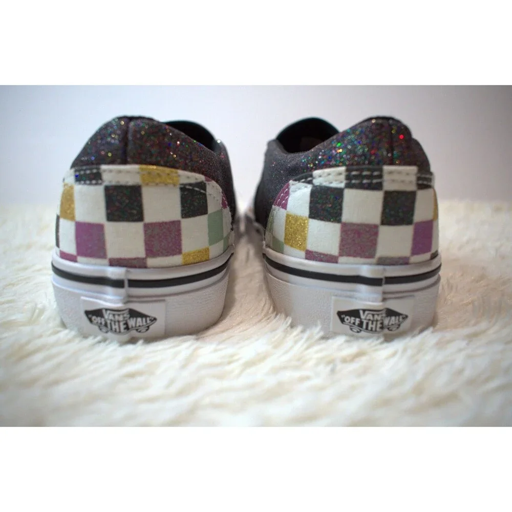 Vans Glitter Checkerboard Slip-On (Special Edition) (VVN0A4UHZ3V6) Women's Sz 9